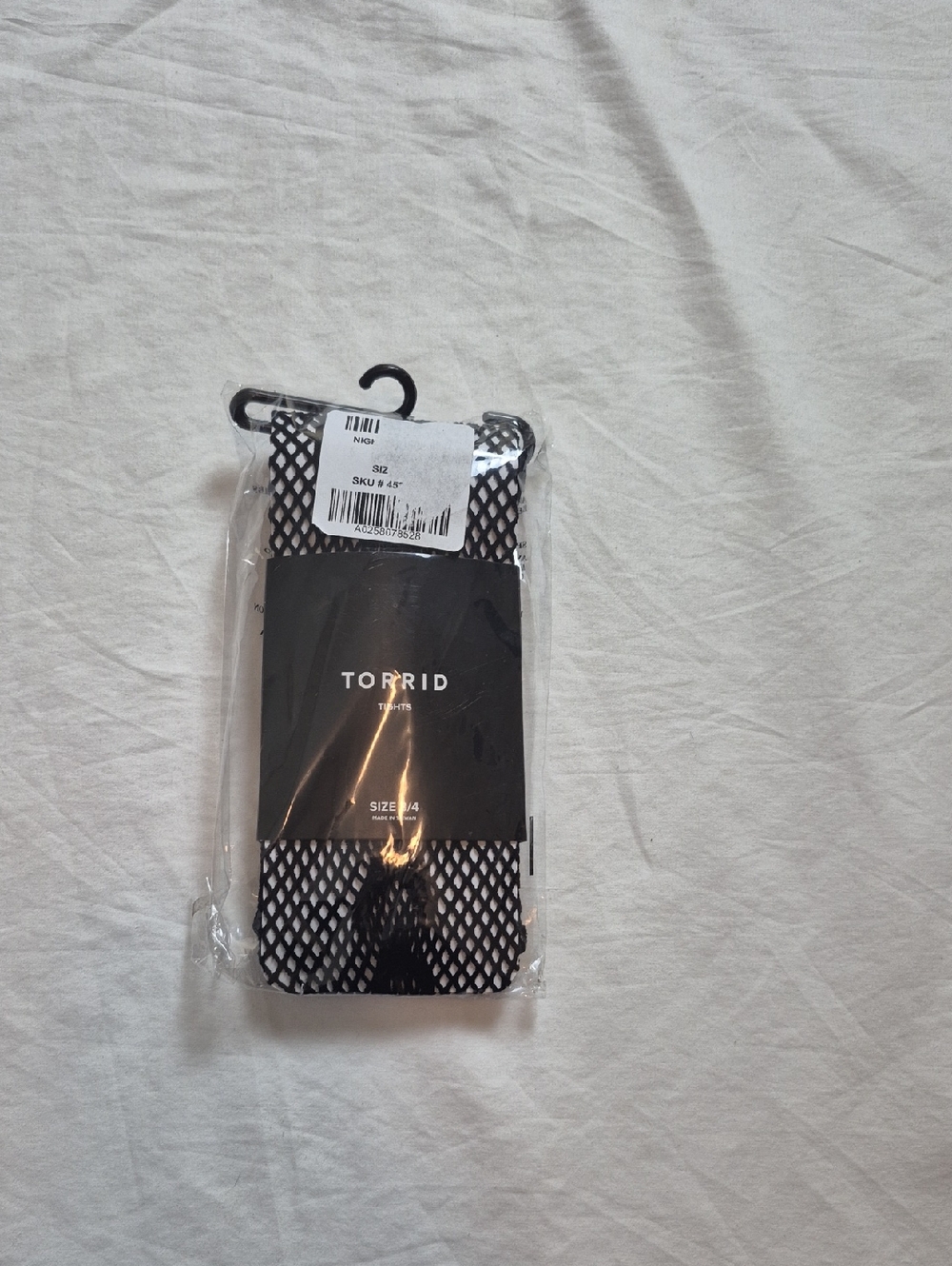torrid Black Fishnet Tights with White Backing Detail